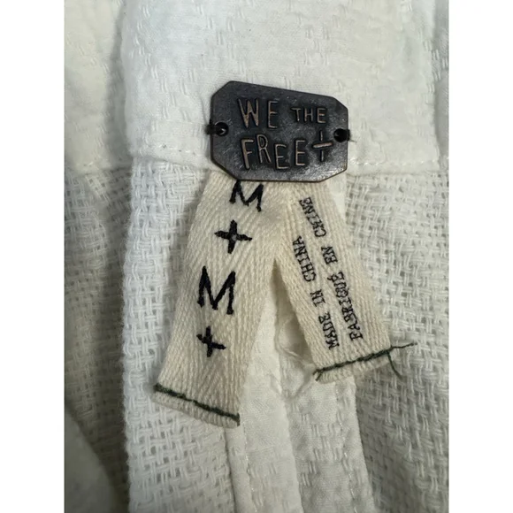 Free People We The Free khaki utility parka jacket Removable Fur Collar Liner M - Picture 6 of 12